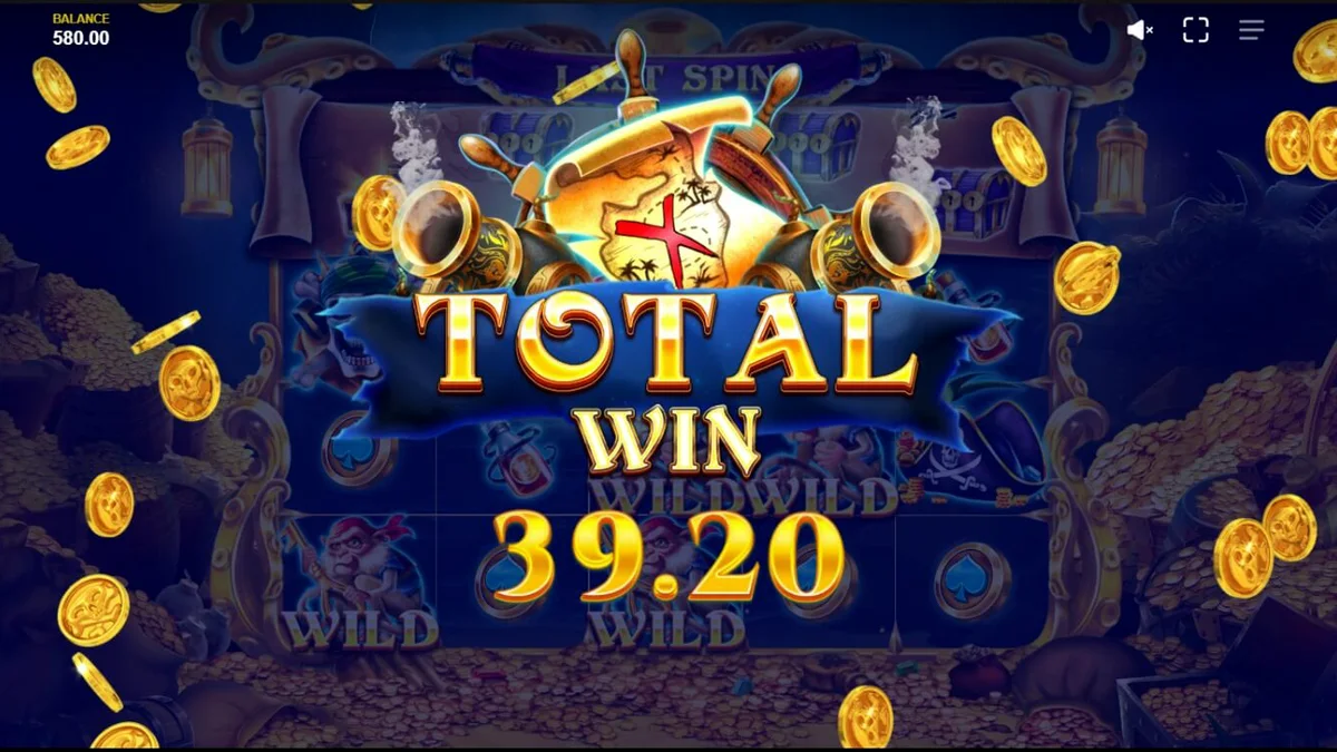 Cenário temático de piratas e tesouros no slot Pirates’ Plenty: Treasures of the Seas